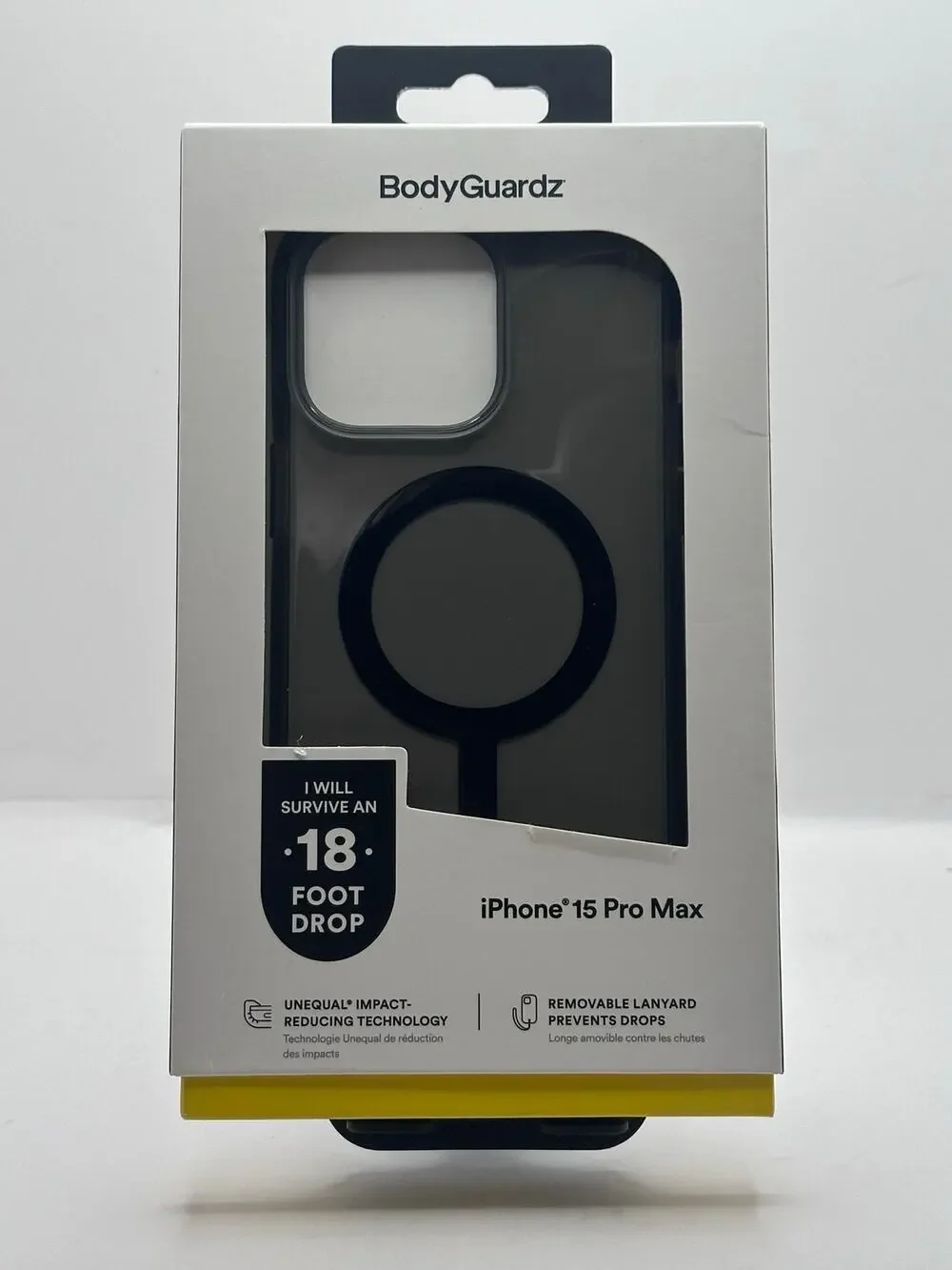 BodyGuardz Ace Pro iPhone 15 Pro Max Black Smoke MagSafe Case NWT MSRP: $50.00